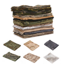 Load image into Gallery viewer, Outdoor Camping Hunting Military Tactical Scarf Camouflage Mesh Neck Scarf Sniper Face Scarf Veil Head Wrap
