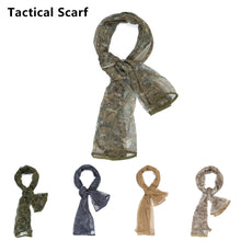 Load image into Gallery viewer, Outdoor Camping Hunting Military Tactical Scarf Camouflage Mesh Neck Scarf Sniper Face Scarf Veil Head Wrap