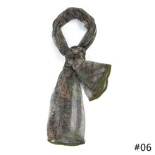 Load image into Gallery viewer, Outdoor Camping Hunting Military Tactical Scarf Camouflage Mesh Neck Scarf Sniper Face Scarf Veil Head Wrap