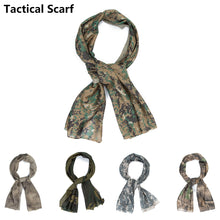 Load image into Gallery viewer, Military Tactical Scarf Camouflage Mesh Neck Scarf Sniper Face Scarf Veil Head Wrap For Outdoor Camping Hunting