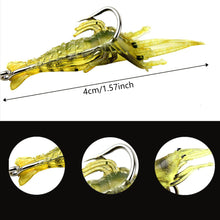 Load image into Gallery viewer, 4/10PCS Shrimp Fishing Lures Artificial Soft Shrimp Lure Worm For Fishing Bait Hook Sharp Crankbait Lures Silicone Prawn Bait