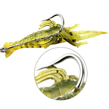 Load image into Gallery viewer, 4/10PCS Shrimp Fishing Lures Artificial Soft Shrimp Lure Worm For Fishing Bait Hook Sharp Crankbait Lures Silicone Prawn Bait