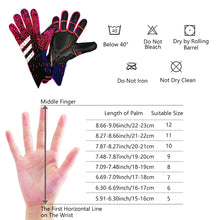 Load image into Gallery viewer, Unisex Football Gloves Soccer Goalkeeper Gloves Strong Grip Soccer Goalie Gloves Outdoor Sports Gloves Latex Football Gloves