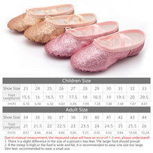 Load image into Gallery viewer, Glitter Pink Ballet Dance Shoes Yoga Gym Flat Slippers Ballet Dance Shoes For Girls Children Women