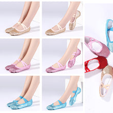 Load image into Gallery viewer, Glitter Pink Ballet Dance Shoes Yoga Gym Flat Slippers Ballet Dance Shoes For Girls Children Women