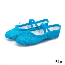 Load image into Gallery viewer, Glitter Pink Ballet Dance Shoes Yoga Gym Flat Slippers Ballet Dance Shoes For Girls Children Women