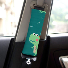 Load image into Gallery viewer, Pair Cartoon Car Seat Belt Cover Pad Head Support Car Seat Belt Pillow For Kids Seat Belt Shoulder Pads