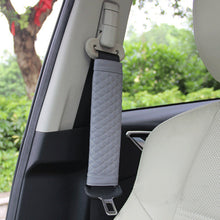 Load image into Gallery viewer, 2Pcs PU Leather Car Safety Seat Belt Covers Shoulder Protection Pad Padding Car Protection Accessories