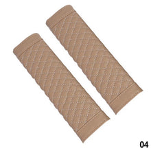 Load image into Gallery viewer, 2Pcs PU Leather Car Safety Seat Belt Covers Shoulder Protection Pad Padding Car Protection Accessories