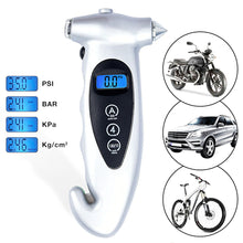 Load image into Gallery viewer, 5 in 1 LCD Digital Car High-precision Tire Tyre Air Pressure Gauge Tester Monitor Multifunctional Monitor