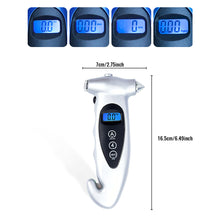 Load image into Gallery viewer, 5 in 1 LCD Digital Car High-precision Tire Tyre Air Pressure Gauge Tester Monitor Multifunctional Monitor