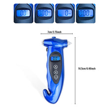 Load image into Gallery viewer, 5 in 1 LCD Digital Car High-precision Tire Tyre Air Pressure Gauge Tester Monitor Multifunctional Monitor