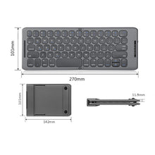 Load image into Gallery viewer, Foldable Wireless Bluetooth Keyboard USB Type C for Windows Android ios for ipad computer tablet pc phone keyboard