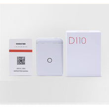 Load image into Gallery viewer, Niimbot D110 Mini Portable Thermal Label Printer Hangul Wireless Bluetooth Sticker Pocket Printer Home Use Storing Organizing