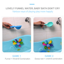 Load image into Gallery viewer, Colorful Waterwheel Bathing Sucker Baby Bath Toys Bathtub Water Spray Play Set Shower Sprinkler Toy For Kids Toddler Children
