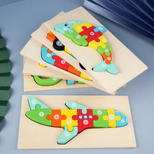 Load image into Gallery viewer, Toddler Jigsaw Wooden Puzzle Gift Toy for 1 2 3 Years Old Montessori Toy Infant Toddler Sensory Toy Early Learning Educational