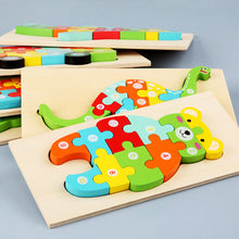Load image into Gallery viewer, Toddler Jigsaw Wooden Puzzle Gift Toy for 1 2 3 Years Old Montessori Toy Infant Toddler Sensory Toy Early Learning Educational