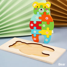 Load image into Gallery viewer, Toddler Jigsaw Wooden Puzzle Gift Toy for 1 2 3 Years Old Montessori Toy Infant Toddler Sensory Toy Early Learning Educational