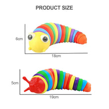 Load image into Gallery viewer, 3D Fidget Slug Articulated Realistic Insects Toy Fun Crawling Sensory Toy Can Be Twisted Casually Pleasant Release Stress