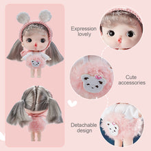 Load image into Gallery viewer, Bear Diary Doll Mini Pocket Dolls Cute Surprise Face Girl Doll With Clothes Dolls Toys Gift for Girls