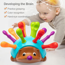 Load image into Gallery viewer, 6-24 Months Baby Toys Matching Sorter toy Hedgehog Sorter Toy Kids Stacking Toys Toddler Montessori Toy Interactive Game Gift