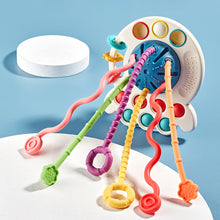 Load image into Gallery viewer, Baby Develop Teething Toy Montessori Sensory Toys Training Finger Sensory Toy 1 2 3 Years Silicone Pull String Educational Toys For Babies 0 12 Months