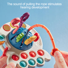 Load image into Gallery viewer, Baby Develop Teething Toy Montessori Sensory Toys Training Finger Sensory Toy 1 2 3 Years Silicone Pull String Educational Toys For Babies 0 12 Months