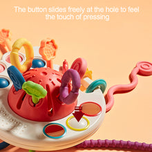 Load image into Gallery viewer, Baby Develop Teething Toy Montessori Sensory Toys Training Finger Sensory Toy 1 2 3 Years Silicone Pull String Educational Toys For Babies 0 12 Months
