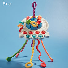Load image into Gallery viewer, Baby Develop Teething Toy Montessori Sensory Toys Training Finger Sensory Toy 1 2 3 Years Silicone Pull String Educational Toys For Babies 0 12 Months