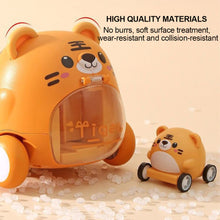Load image into Gallery viewer, Montessori Catapulta Car Birthday Gift Slingshot Cartoon Tiger Cute Baby Inertial Ejection Toy Car Interactive Kids Creative