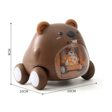 Load image into Gallery viewer, Montessori Catapulta Car Birthday Gift Slingshot Cartoon Tiger Cute Baby Inertial Ejection Toy Car Interactive Kids Creative