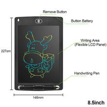 Load image into Gallery viewer, LCD Writing Tablet Magic Slate Children's Digital Drawing Blackboard Painting Board Graffiti Pad Kids Toys 6.5/8.5/10/12inch