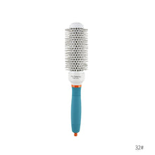 Load image into Gallery viewer, Hairdressing Comb Modeling Ceramic Rolling Comb Cylinder Nylon Curling Comb Curling Comb Ceramic Aluminum Tube Comb