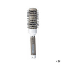 Load image into Gallery viewer, Wire Air Aluminum Tube Rolling Comb Air Curling Hair Salon Modeling Round Rolling Comb Drying Curling Comb Ceramic Nano Hairbrush