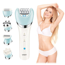 Load image into Gallery viewer, 5in1 Multifunctional Electric Women Epilator Female Shaver Leg Body Hair Removal Lip Chin Depilatory Lady Trimmer Facial Hair Remover