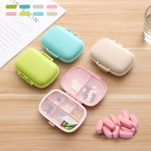 Load image into Gallery viewer, Moisture-proof Sealed 8-compartment Medicine Box Portable One-week Health Box Travel Medicine Storage Box Wheat Straw Container