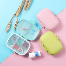 Load image into Gallery viewer, Moisture-proof Sealed 8-compartment Medicine Box Portable One-week Health Box Travel Medicine Storage Box Wheat Straw Container