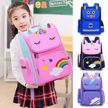 Load image into Gallery viewer, Kid Cute Backpack Unicorn School Bag Primary School Bag Unicorn Dinosaur Bagpack For Boys and Girls Lightweight Backpack