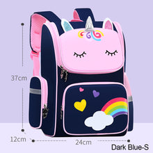 Load image into Gallery viewer, Kid Cute Backpack Unicorn School Bag Primary School Bag Unicorn Dinosaur Bagpack For Boys and Girls Lightweight Backpack