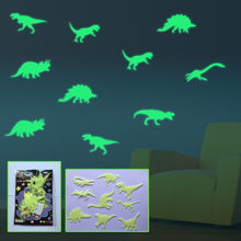 Load image into Gallery viewer, Glow in Dark Dinosaur Wall Sticker Jurassic World Luminous Wall Sticker Kids Room Decal Fluorescent Home Decoration