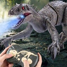 Load image into Gallery viewer, 2.4G RC Electric Walking Dinosaur D-Rex Raptor Toys Remote Control Velociraptor Model Christmas Gifts for Kids Children