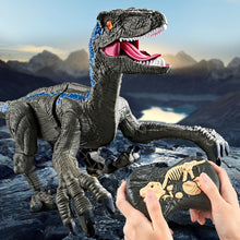 Load image into Gallery viewer, 2.4G RC Electric Walking Dinosaur D-Rex Raptor Toys Remote Control Velociraptor Model Christmas Gifts for Kids Children