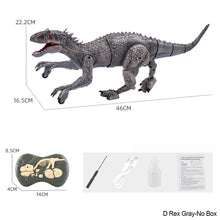 Load image into Gallery viewer, 2.4G RC Electric Walking Dinosaur D-Rex Raptor Toys Remote Control Velociraptor Model Christmas Gifts for Kids Children