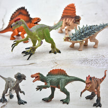 Load image into Gallery viewer, 12 styles 15cm Small Dinosaur Model Toy Jurassic Tyrannosaurus Raptor Triceratops Ankylosaur Stegosaurus Gift for Kids