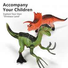 Load image into Gallery viewer, 12 styles 15cm Small Dinosaur Model Toy Jurassic Tyrannosaurus Raptor Triceratops Ankylosaur Stegosaurus Gift for Kids