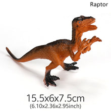 Load image into Gallery viewer, 12 styles 15cm Small Dinosaur Model Toy Jurassic Tyrannosaurus Raptor Triceratops Ankylosaur Stegosaurus Gift for Kids