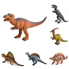Load image into Gallery viewer, 4pcs/set Small Dinosaur Model Toy Mini Jurassic Tyrannosaurus Raptor Pterosaur Stegosaurus Gift for Kids