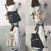 Load image into Gallery viewer, Women's Bag Casual Large Capacity Handbags Student Ins Waterproof Cross Bag Simple Fashion Sling Canvas Bag Zipper Crossbody Tote Shoulder Bags