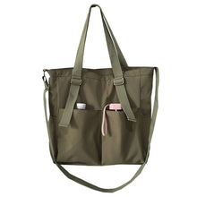 Load image into Gallery viewer, Women's Bag Casual Large Capacity Handbags Student Ins Waterproof Cross Bag Simple Fashion Sling Canvas Bag Zipper Crossbody Tote Shoulder Bags