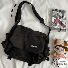 Load image into Gallery viewer, Nylon Handbags Large Capacity Shoulder Bag Diagonal Cross Bag Student School Bags Messenger Bag Korea ins Tooling Anti-water Crossbody Bags for Teenager